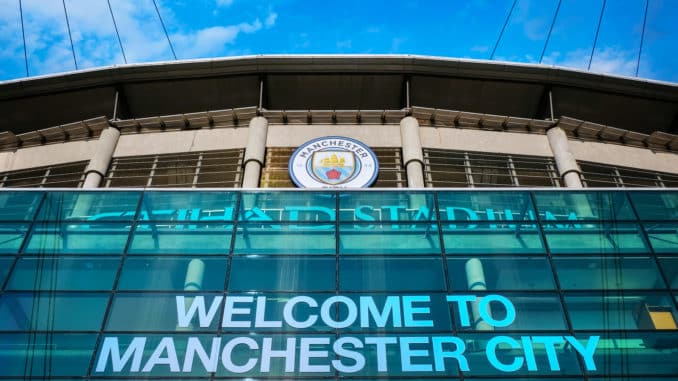 Manchester, United Kingdom - May 19 2018: Manchester City Footba Manchester City