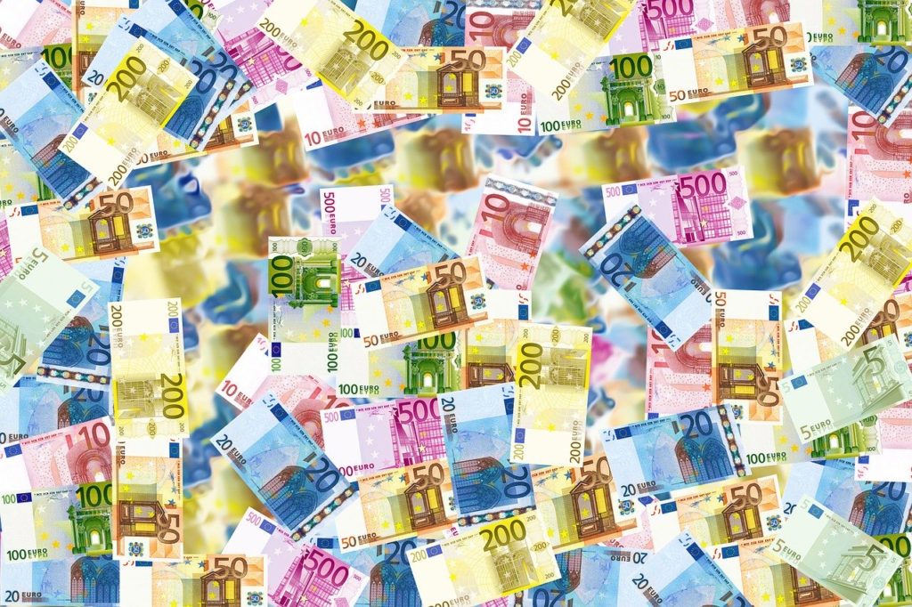 Euro, Geld und Spende