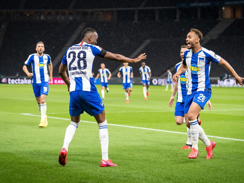 Hertha BSC gewinnt Stadtduell gegen Union deutlich. ©AFP