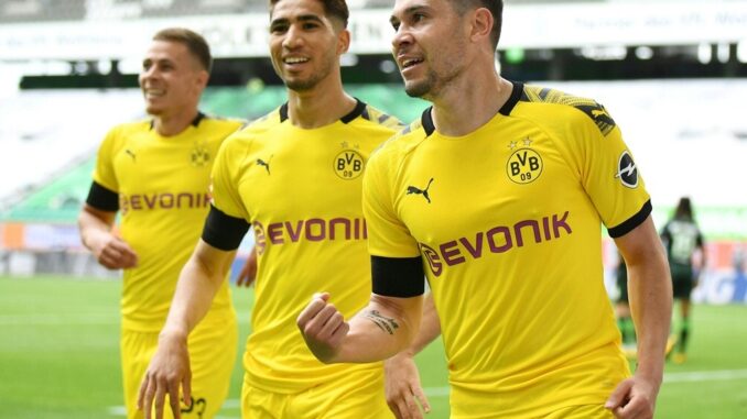 Guerreiro erzielte das 1:0 für Borussia Dortmund. ©AFP