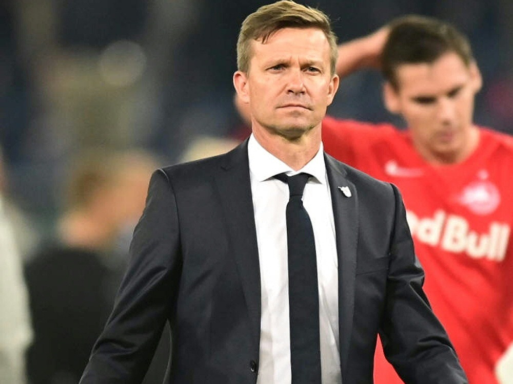 Pokalsieg für RB Salzburg und Trainer Jesse Marsch. ©PIXATHLON/SID .