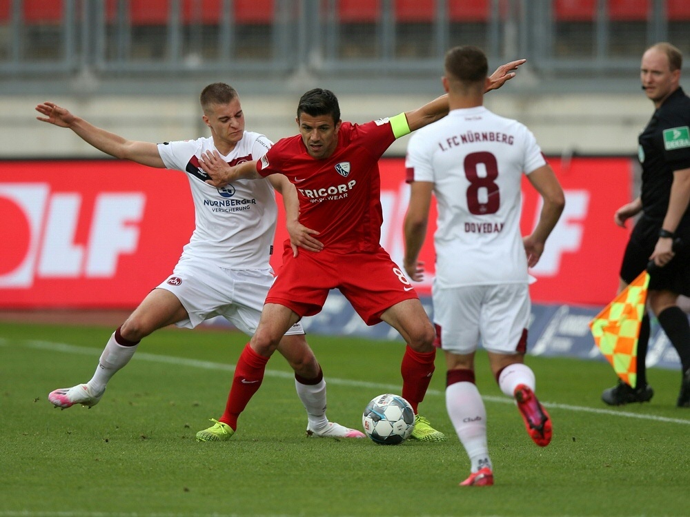 Punkteteilung zwischen Nürnberg und Bochum. ©FIRO/SID