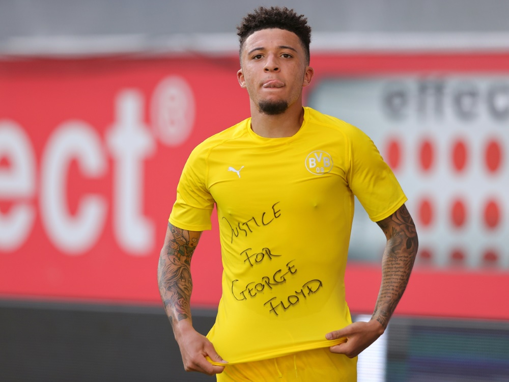 Jadon Sancho meldete sich gleich mehrfach zurück. ©FIRO/SID