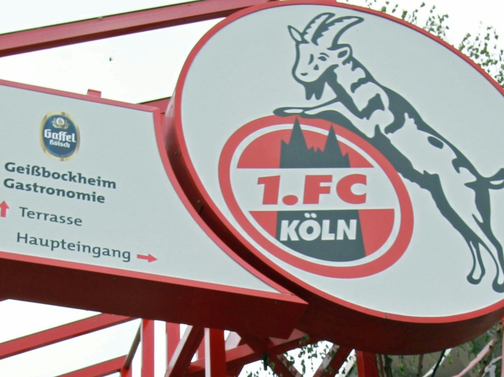 Der 1. FC Köln darf am Geißbockheim anbauen . ©FIRO/SID 
