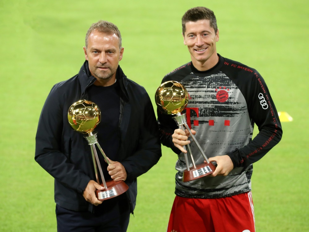 Hansi Flick und Robert Lewandowski