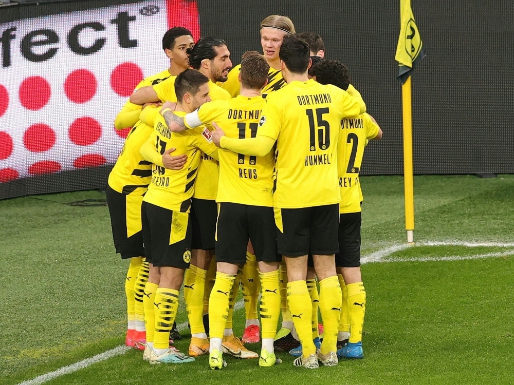 Borussia Dortmund bezwingt Arminia Bielefeld 3:0. ©FIRO/SID 
