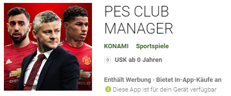 PES Club Manager