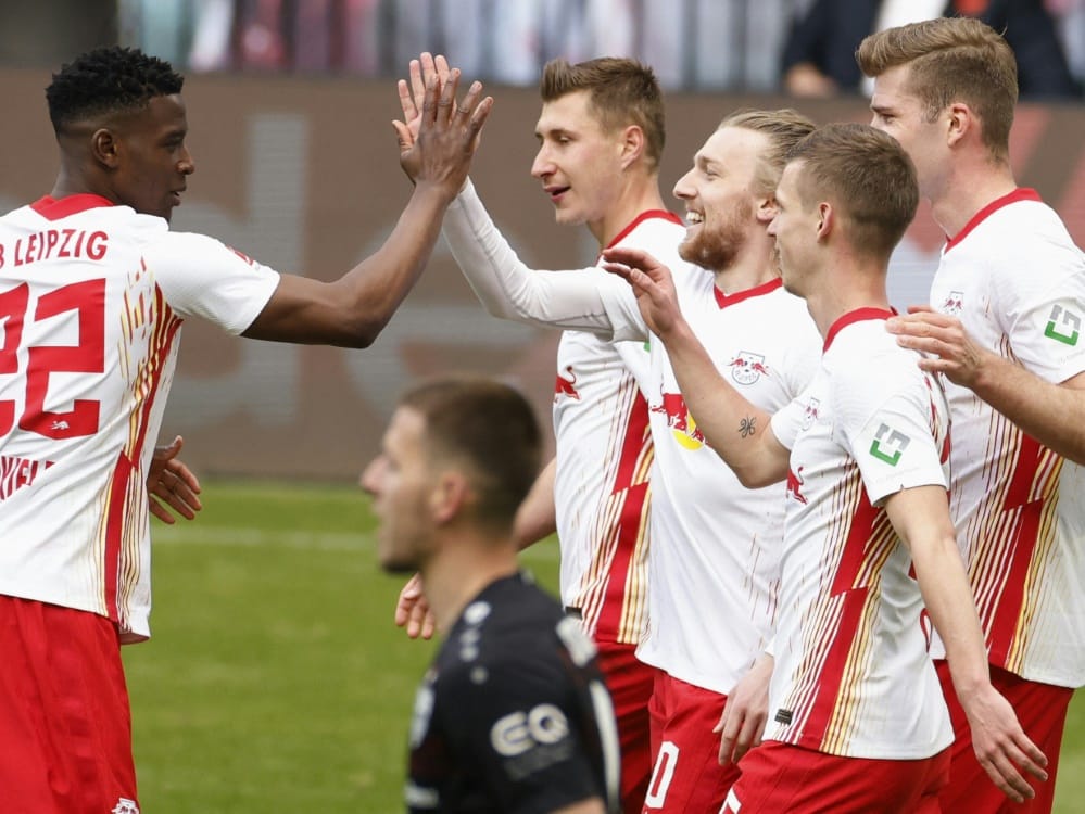 RB Leipzig besiegt den VfB Stuttgart 2:0. ©SID ODD ANDERSEN