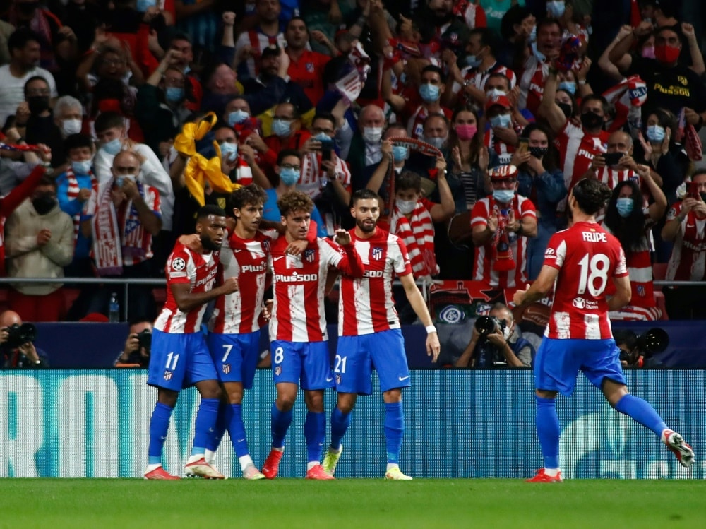 Atletico Madrid wieder auf einem Champions-League-Platz. ©FIRO/SID 