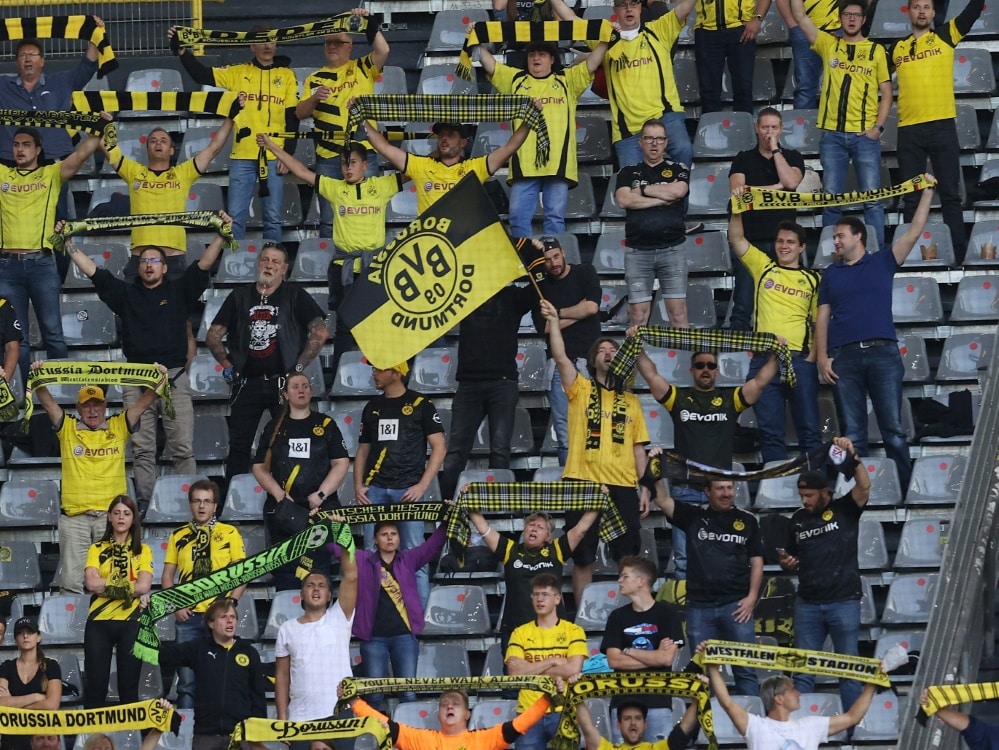 Beim BVB sind bis zu 67.028 Zuschauer zugelassen. ©FIRO/SID