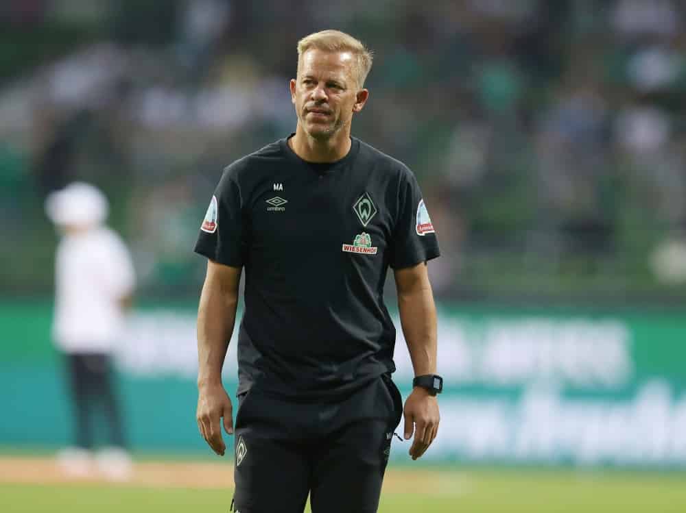 Anfang ist als Trainer von Werder Bremen zurückgetreten. ©FIRO/SID