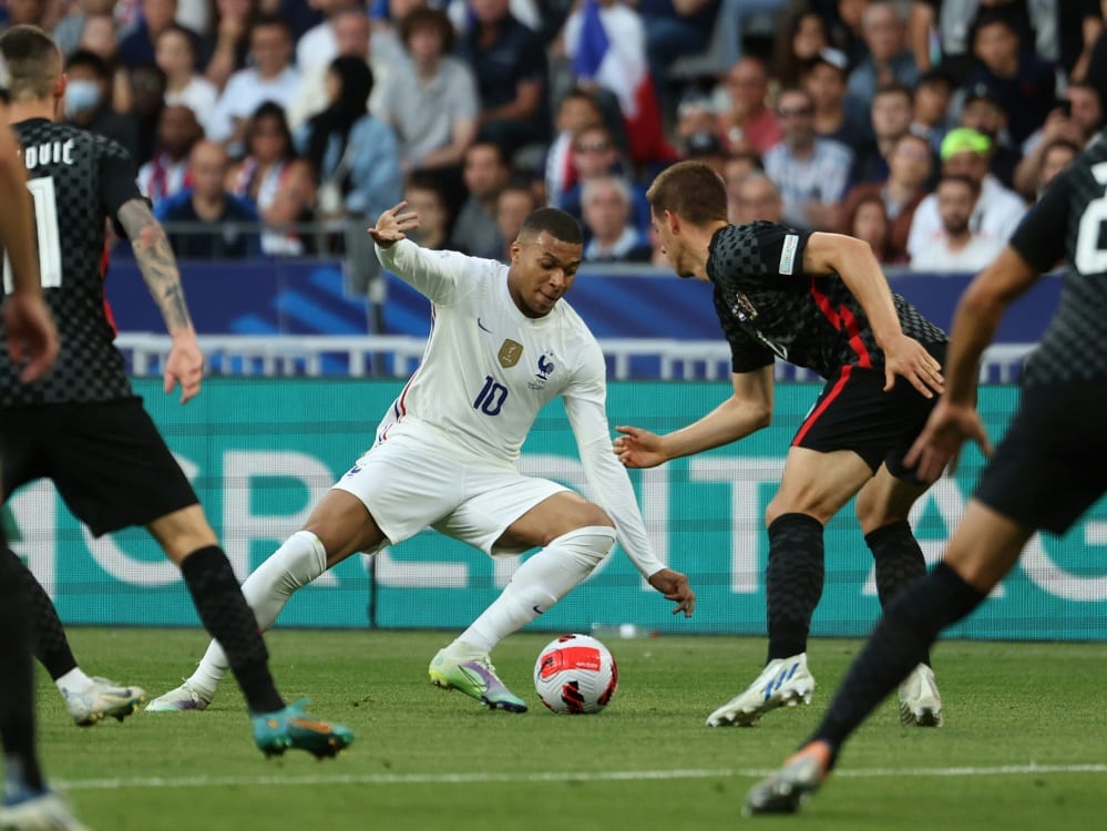 Frankreich verliert gegen Kroatien (© AFP/SID/THOMAS SAMSON)
