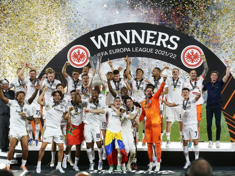 Die SGE trifft im europäischen Supercup auf Real Madrid (© FIRO/FIRO/SID/)