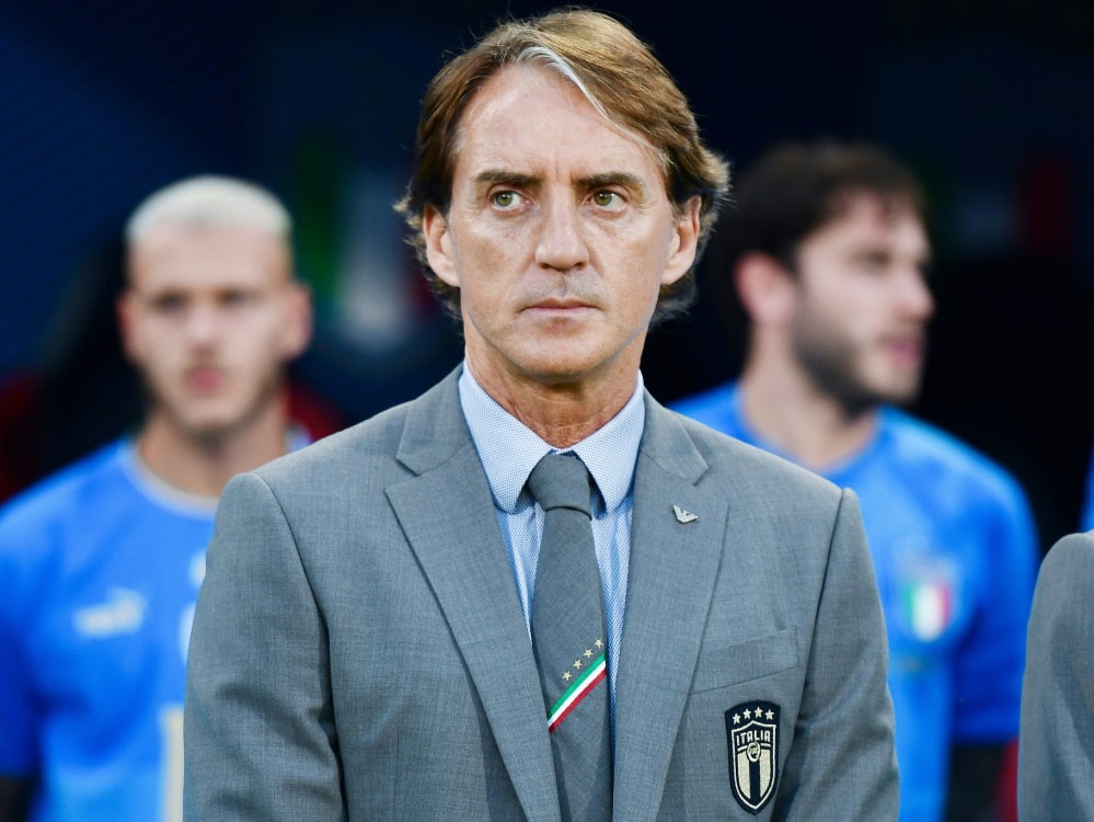 Mancini sah eine schlechte Vorstellung seines Teams (© FIRO/FIRO/SID/)