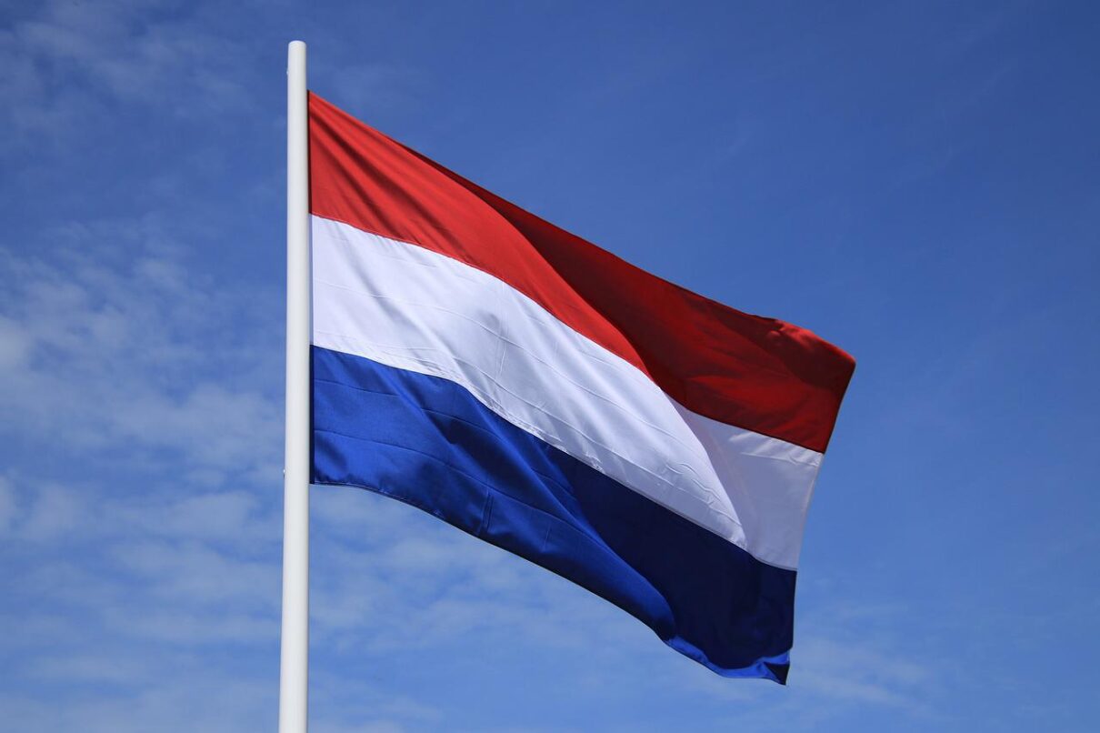 voetbal vlag van nederland