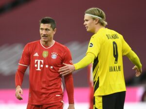 Lewandowski und Haaland die Cover-Stars der Saison