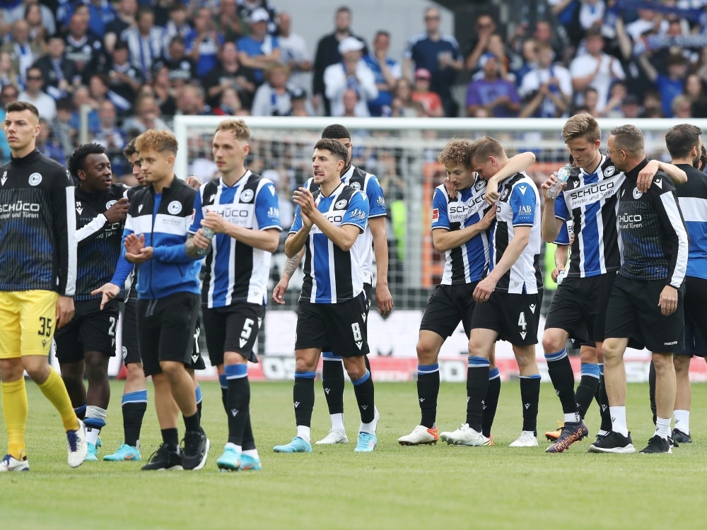 Arminia Bielefeld holt den zweiten Saisonsieg (© FIRO/FIRO/SID/)