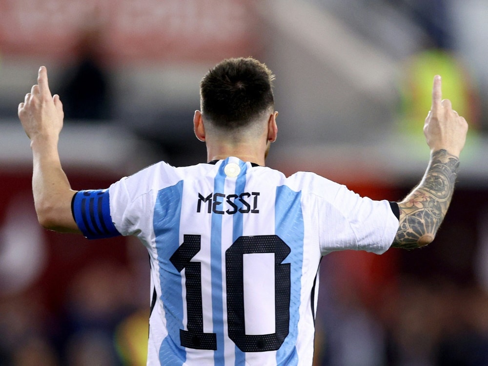 100 Siege für Argentinien: Lionel Messi (© AFP/GETTYIMAGES/SID/ELSA)