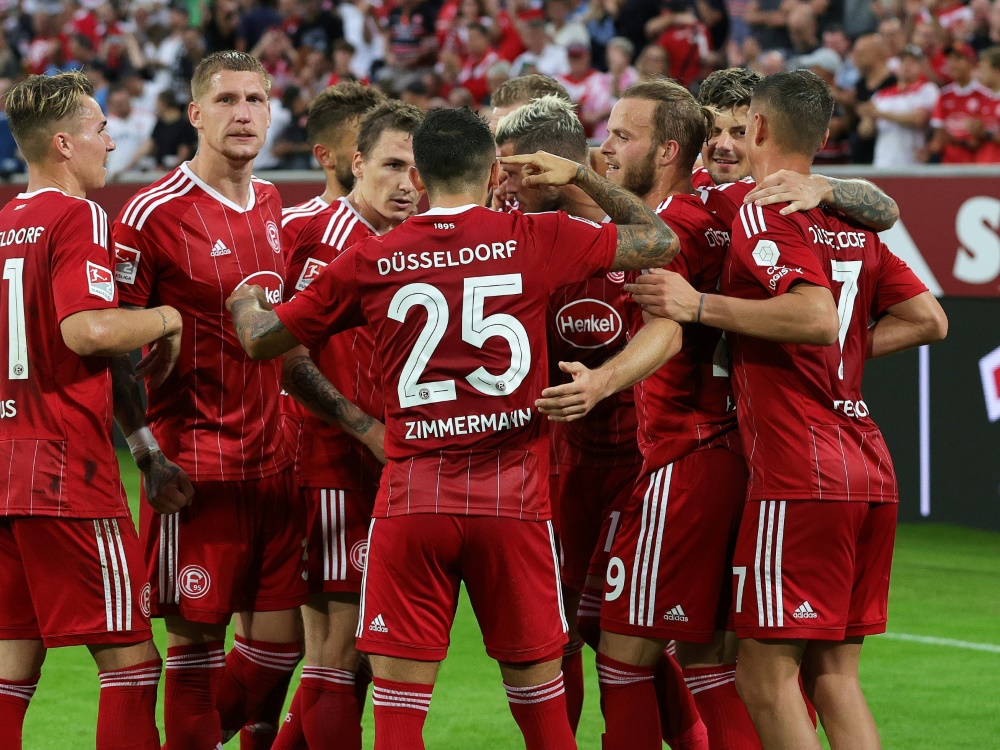 Fortuna Düsseldorf hält Anschluss an die Spitzengruppe (© FIRO/FIRO/SID/)