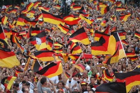 Deutschland Fans im Fußball