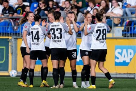 Frauenfussball, Spielerinnen der SG Eintracht Frankfurt