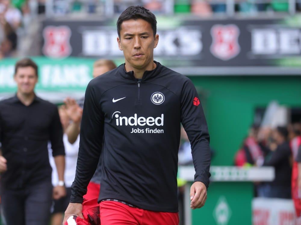 Makoto Hasebe feiert Comeback bei Eintracht-Pleite (© FIRO/FIRO/SID/)