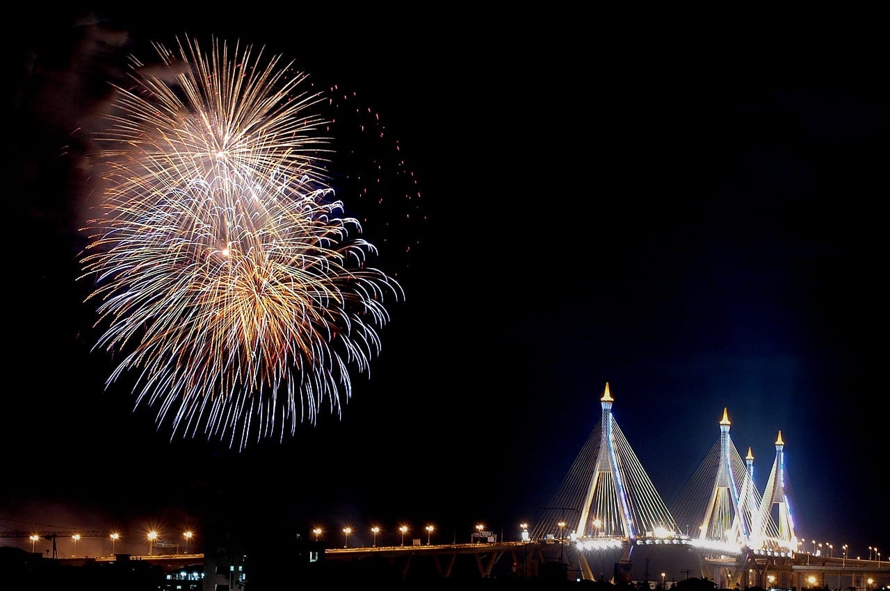 Feuerwerk in Bangkok