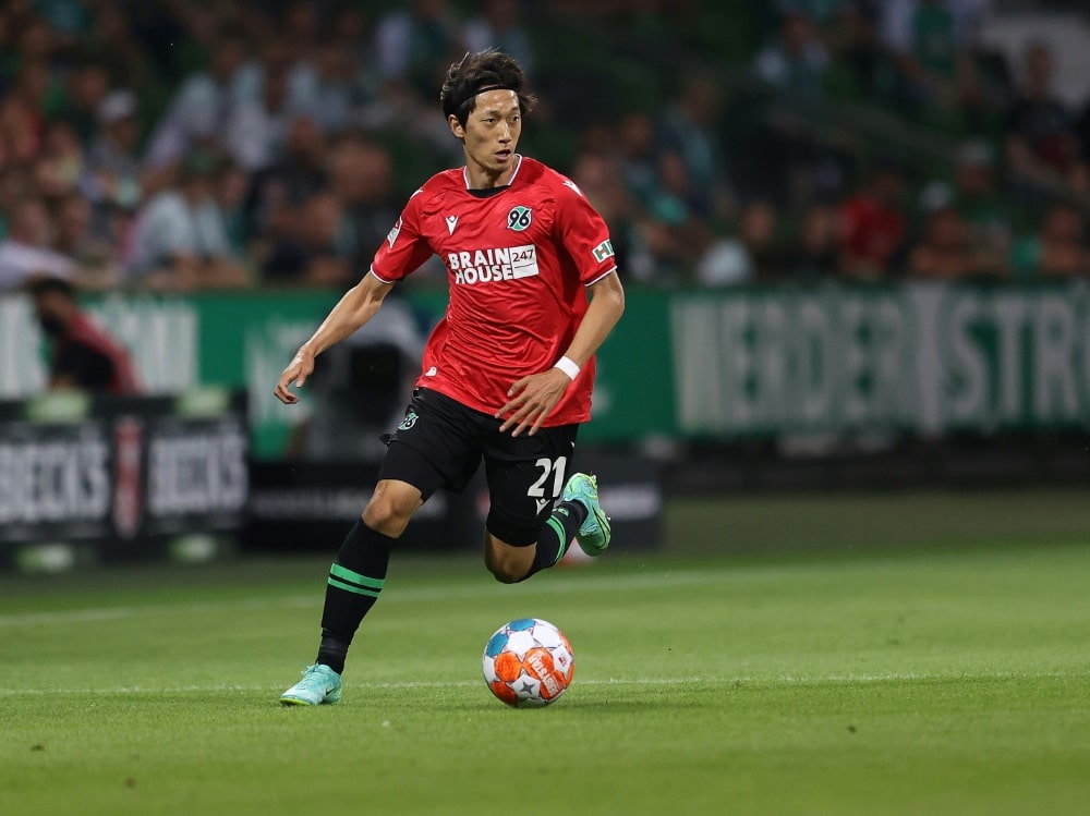 Muroya kam bei Hannover bereits auf 82 Einsätze (© FIRO/FIRO/SID/)