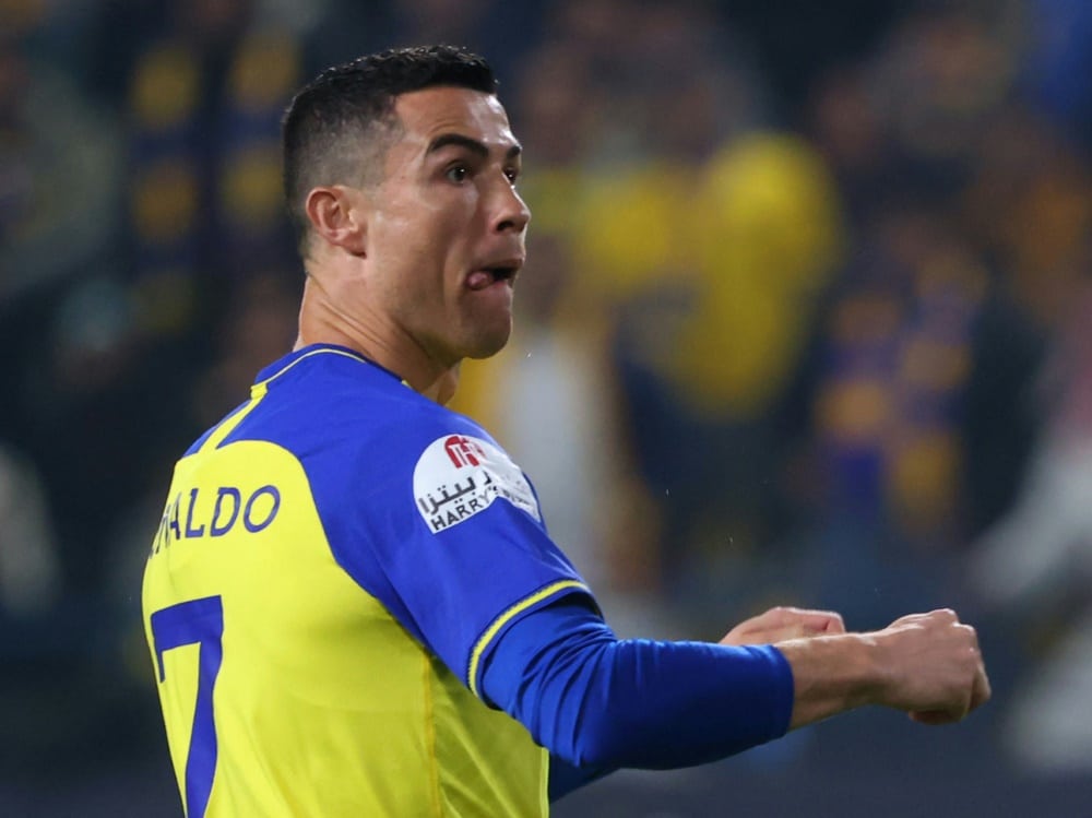 Ronaldo: Im ersten Spiel für Al-Nassr torlos (© AFP/SID/FAYEZ NURELDINE)