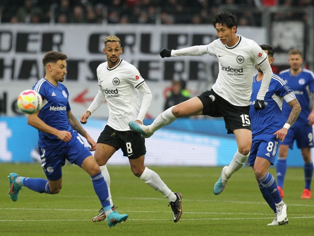 Schalke verliert auch in Frankfurt (© AFP/SID/DANIEL ROLAND)