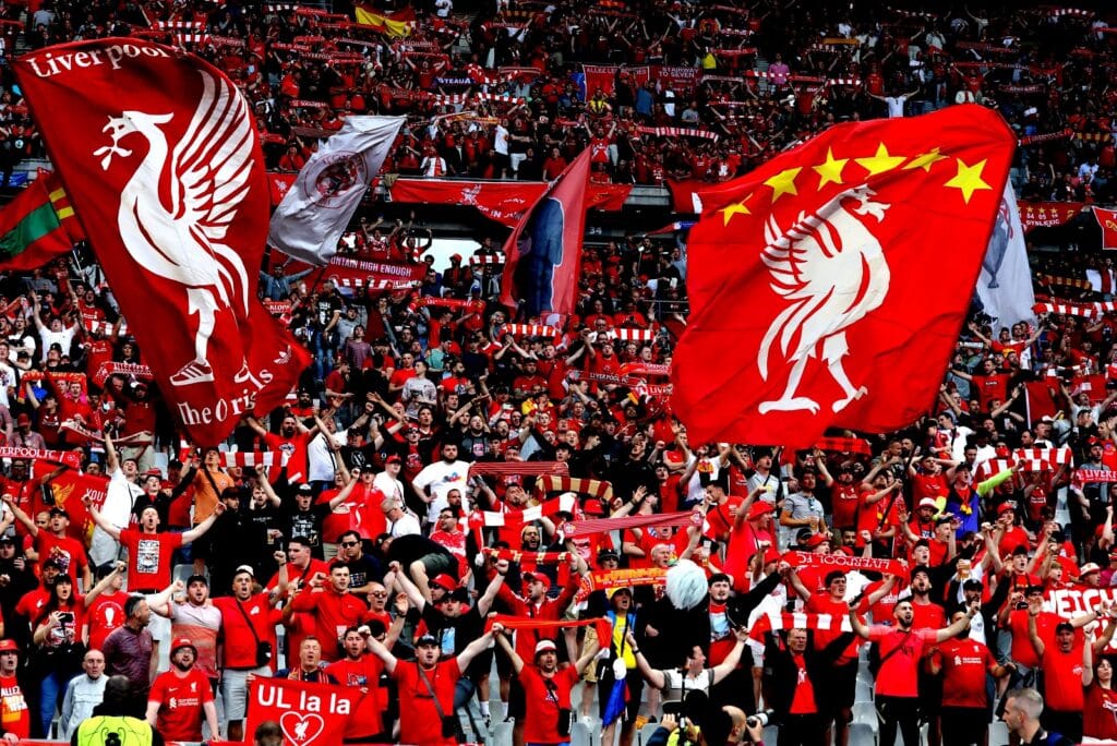 Fans vom FC Liverpool in England