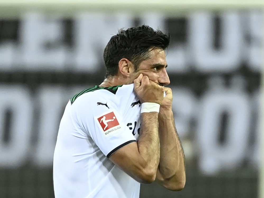 Stindl droht gegen Schalke auszufallen (© AFP/SID/INA FASSBENDER)