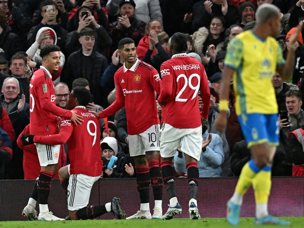 Manchester United erreicht das Finale im Ligapokal (© AFP/SID/Paul ELLIS)