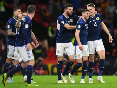 Bild: Schottland gewinnt gegen Spanien (© AFP/SID/ANDY BUCHANAN)