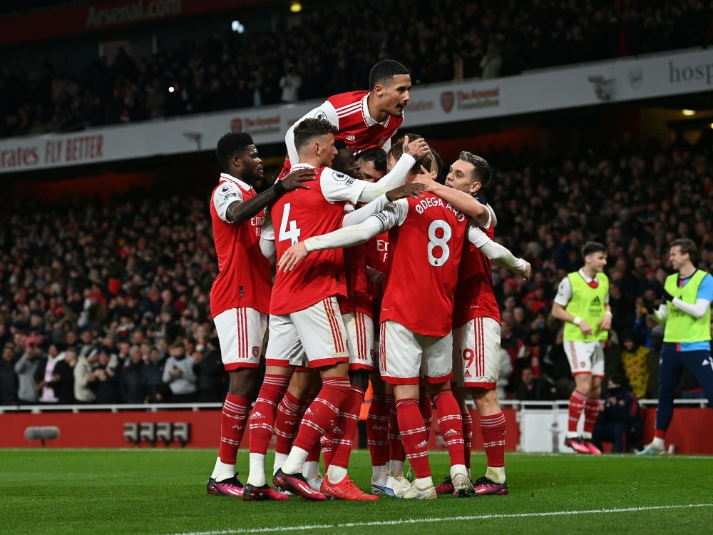 Arsenal gewinnt mühelos gegen den FC Everton (© AFP/SID/GLYN KIRK)