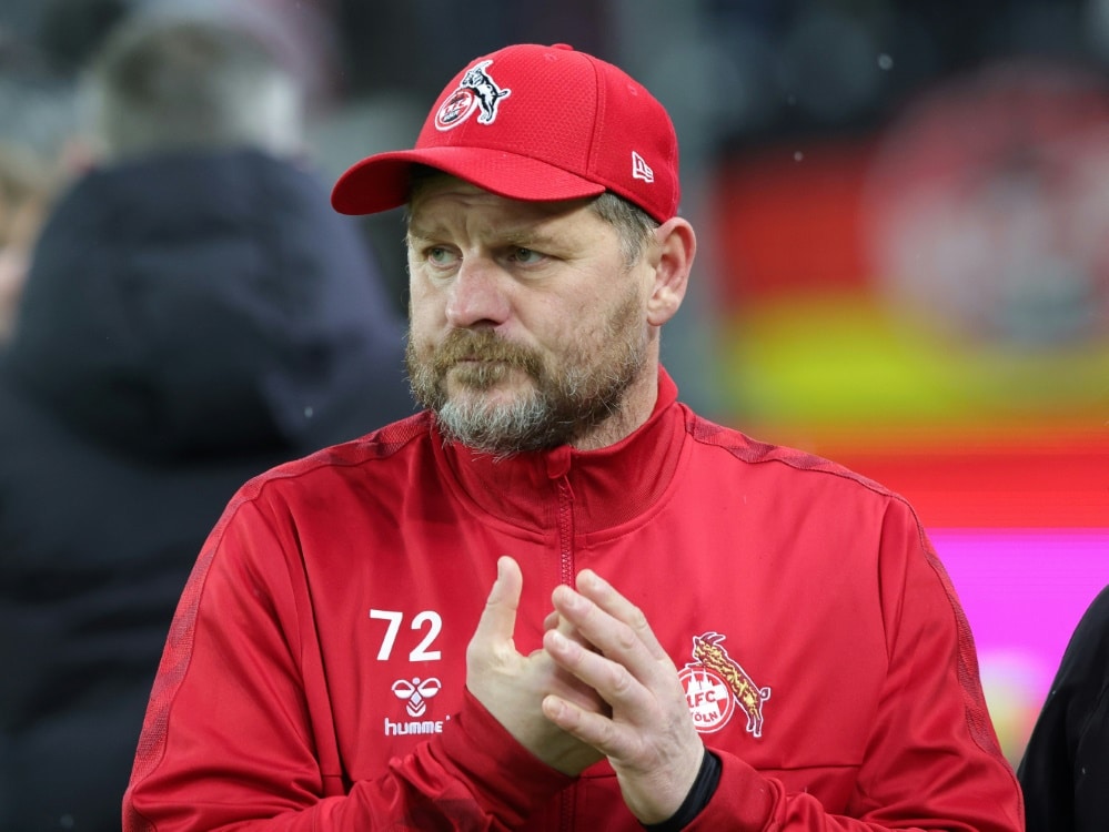 Bild: Steffen Baumgart ist seit 2021 Trainer des 1. FC Köln (© FIRO/FIRO/SID/)