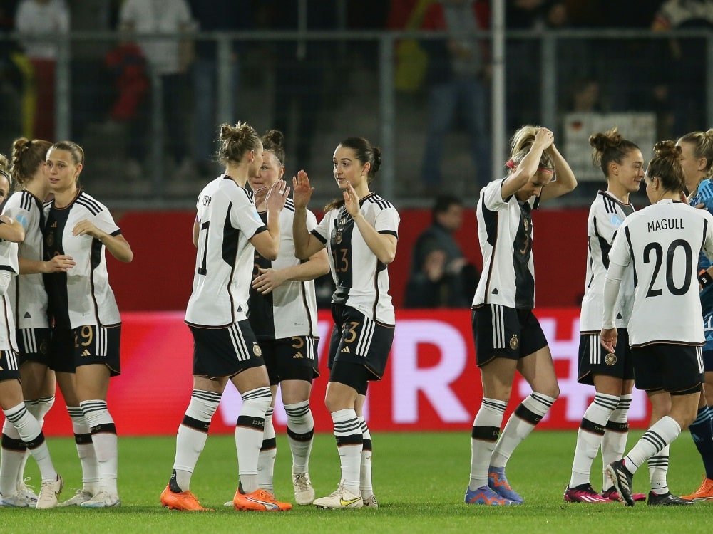 DFB-Frauen testen im April gegen Brasilien (© FIRO/FIRO/SID/)