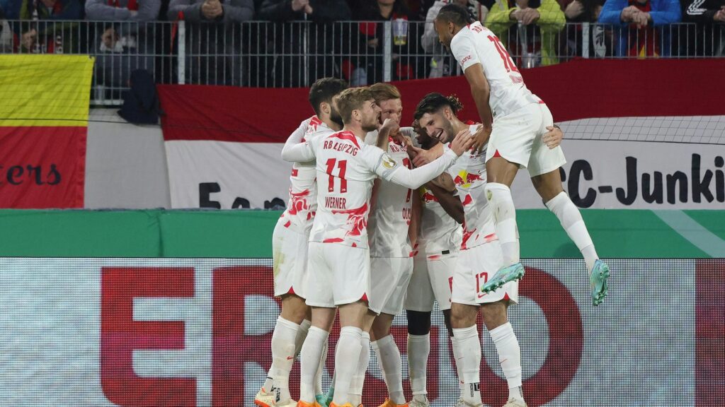 Bild: Leipzig steht zum dritten Mal in Folge im Pokalfinale (© FIRO/SID)