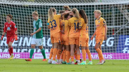 Foto: Frauen von der TSG Hoffenheim gewinnen gegen Werder Bremen