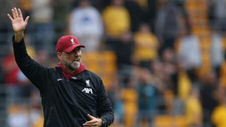 Foto: Klopp voller Vorfreude auf die Europa League © AFP/SID/ADRIAN DENNIS