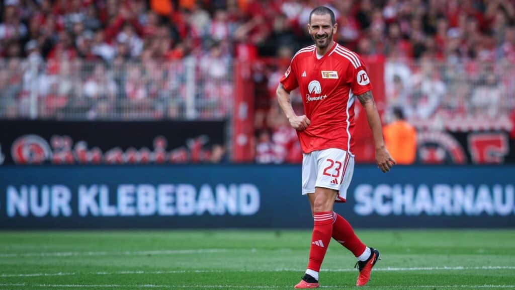 Foto: Leonardo Bonucci hat anfängliche Zweifel an seinem Wechsel zu Union Berlin zugegeben. © AFP/SID/RONNY HARTMANN