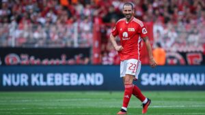 Foto: Leonardo Bonucci hat anfängliche Zweifel an seinem Wechsel zu Union Berlin zugegeben. © AFP/SID/RONNY HARTMANN