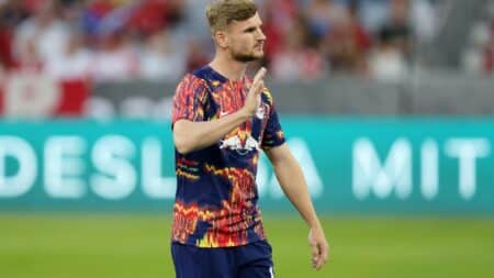 Bild: Timo Werner kam gegen Union nicht zum Einsatz © FIRO/SID