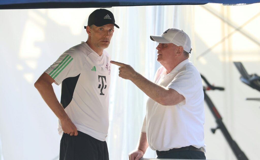 Bild: Hoeneß vertraut auf Trainer Tuchel © IMAGO/Revierfoto/SID/IMAGO/Revierfoto