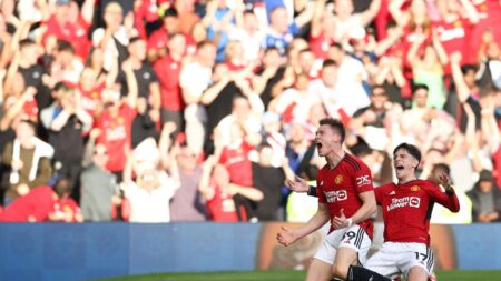 Bild: McTominay schießt Manchester United zum Sieg (© AFP/SID/DARREN STAPLES)