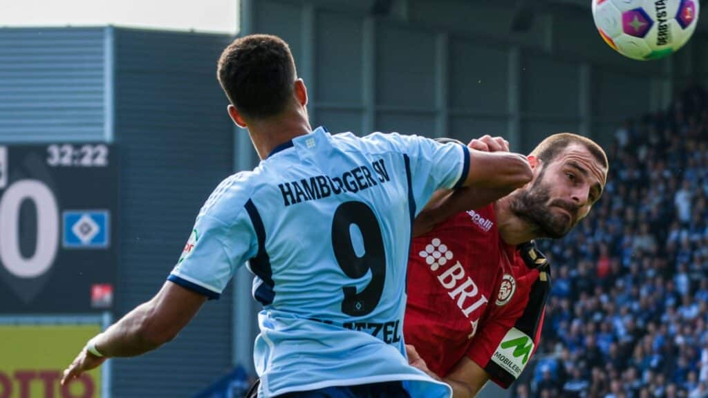 Bild: Der HSV stolpert erneut gegen einen Aufsteiger (© Imago/Eibner/SID/IMAGO/Eibner-Pressefoto/Florian Wiegan)