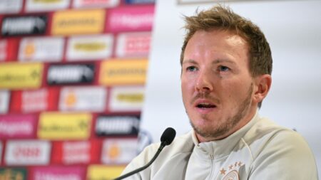 Nagelsmann zollt Ragnick großen Respekt (© AFP/SID/JOE KLAMAR)