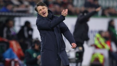 Kovac war nicht zufrieden mit der Regelauslegung (© AFP/SID/RONNY HARTMANN)