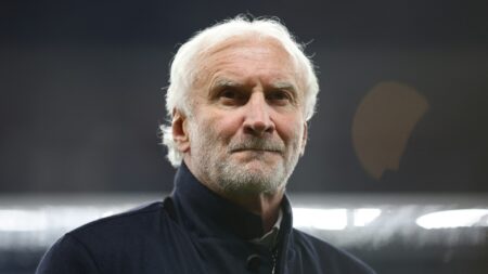 Rudi Völler fordert "deutsche Tugenden" ein (© AFP/SID/RONNY HARTMANN)