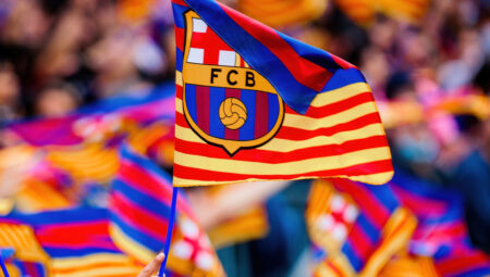 Fahne vom FC Barcelona
